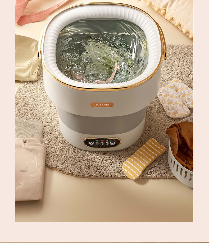 DLT-afel เครื่องซักผ้ามินิ 15L อัตราการฆ่าเชื้อ99.9% ระบายน้ําอัตโนมัติ ...