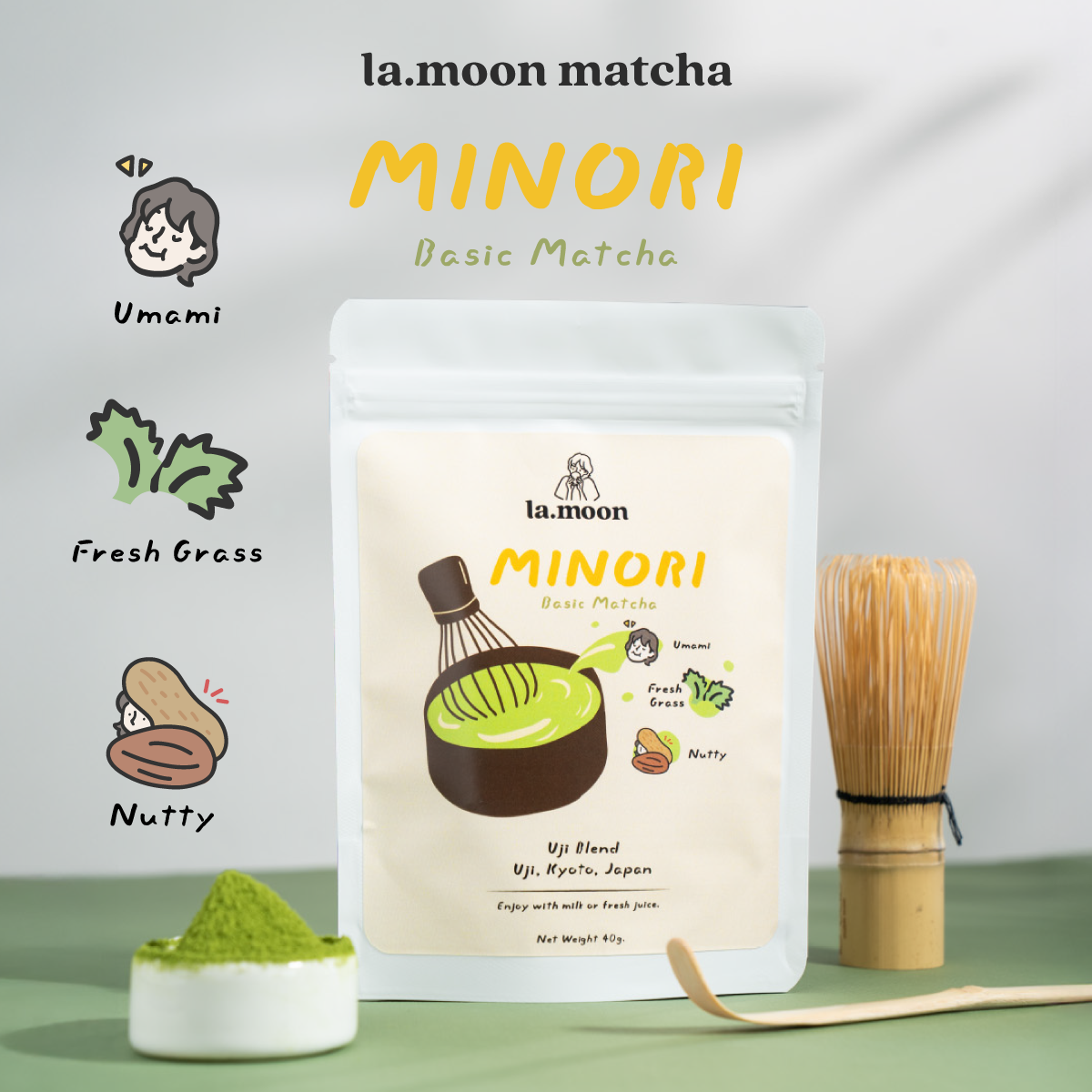 la.moon matcha ผงมัทฉะพรีเมียมจากญี่ปุ่น | Premium Grade และ Basic ...