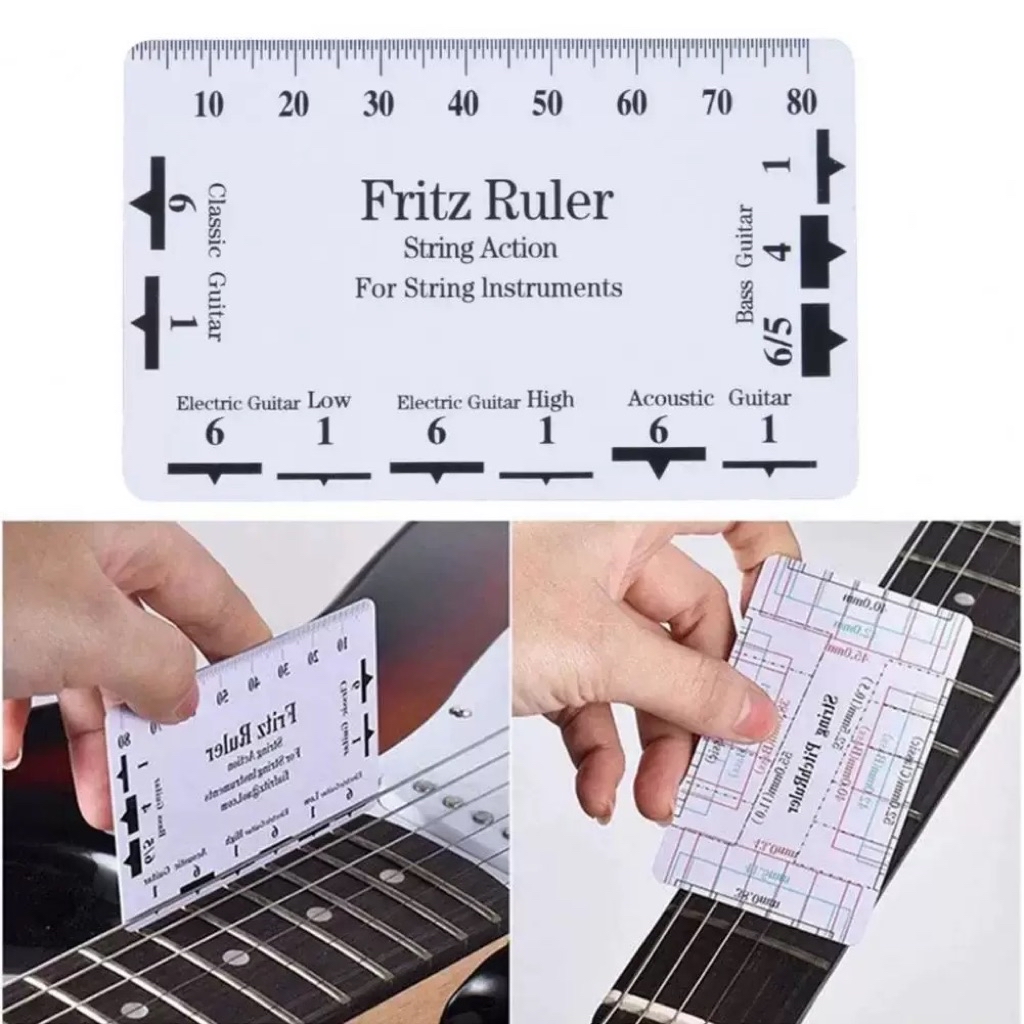 ไม้บรรทัด Fritz Ruler + String Pitchrulerสำหรับวัดระยะสายกีตาร์และ ...