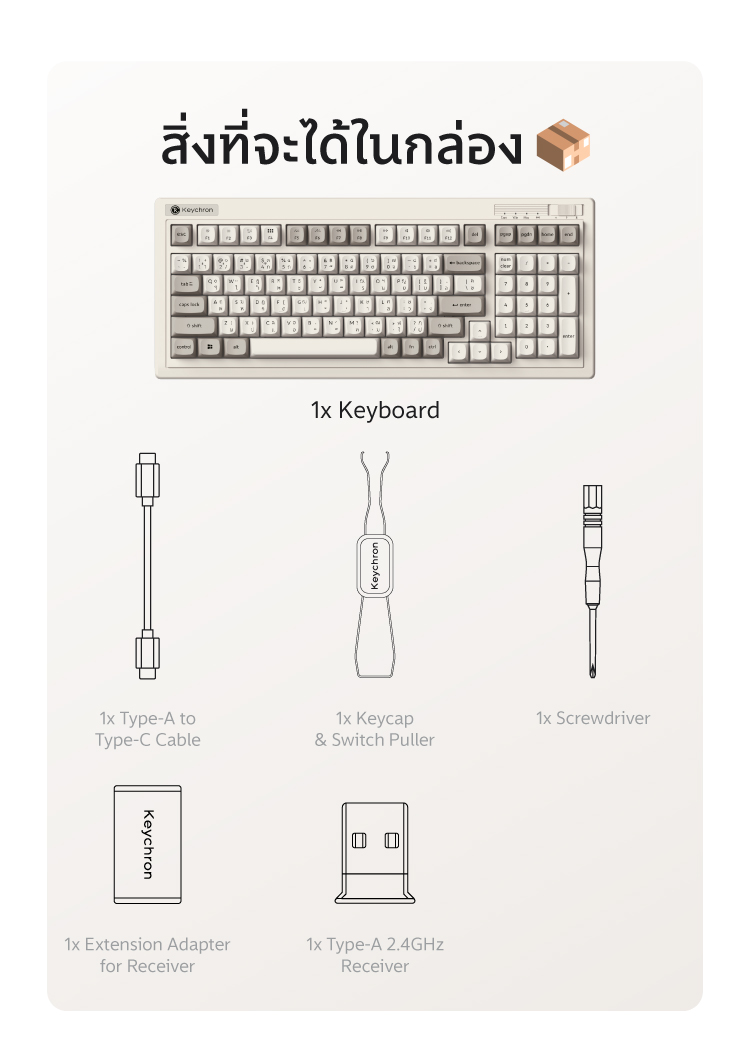 Keychron R5 96% Retro Wireless Mechanical Keyboard คีย์บอร์ดไร้สาย ...