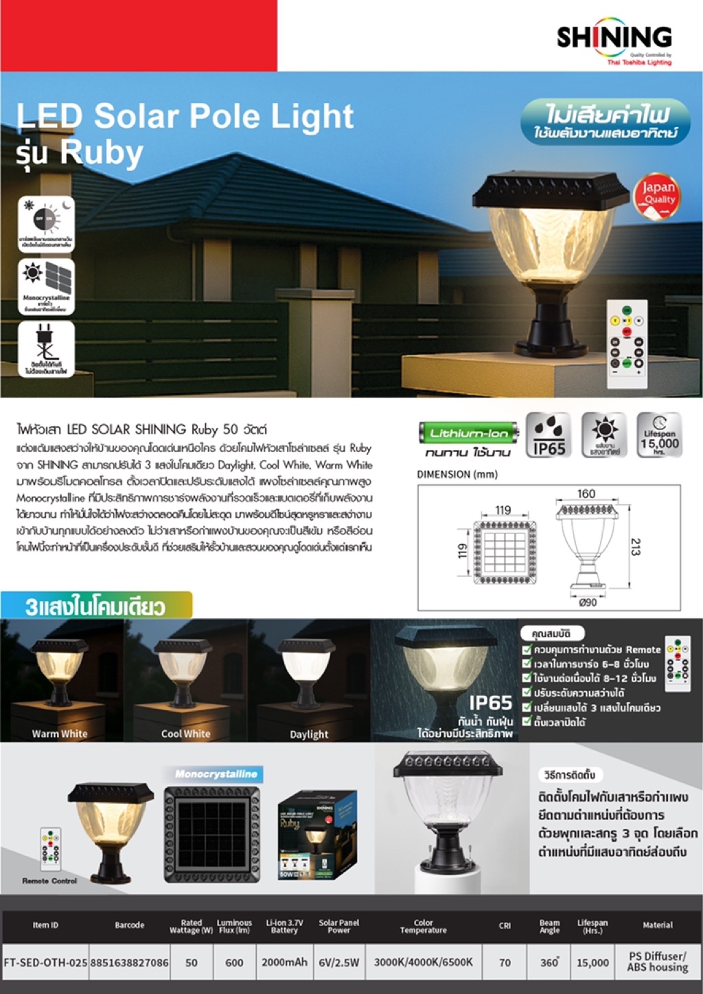 Toshiba Shining ใหม่
