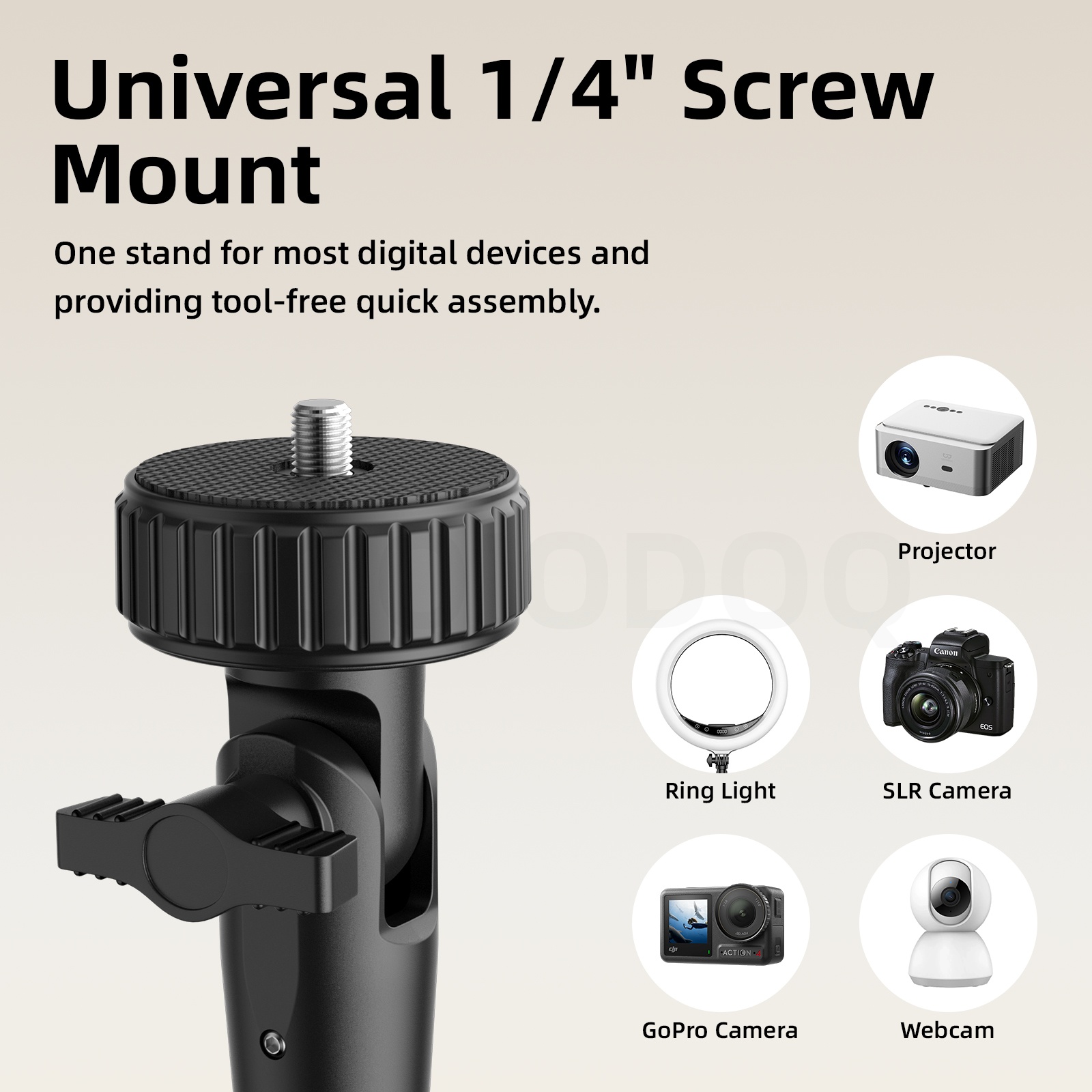 GOOJODOQ Multi-functional Stand for Projectors,Cameras,etc 360 ...
