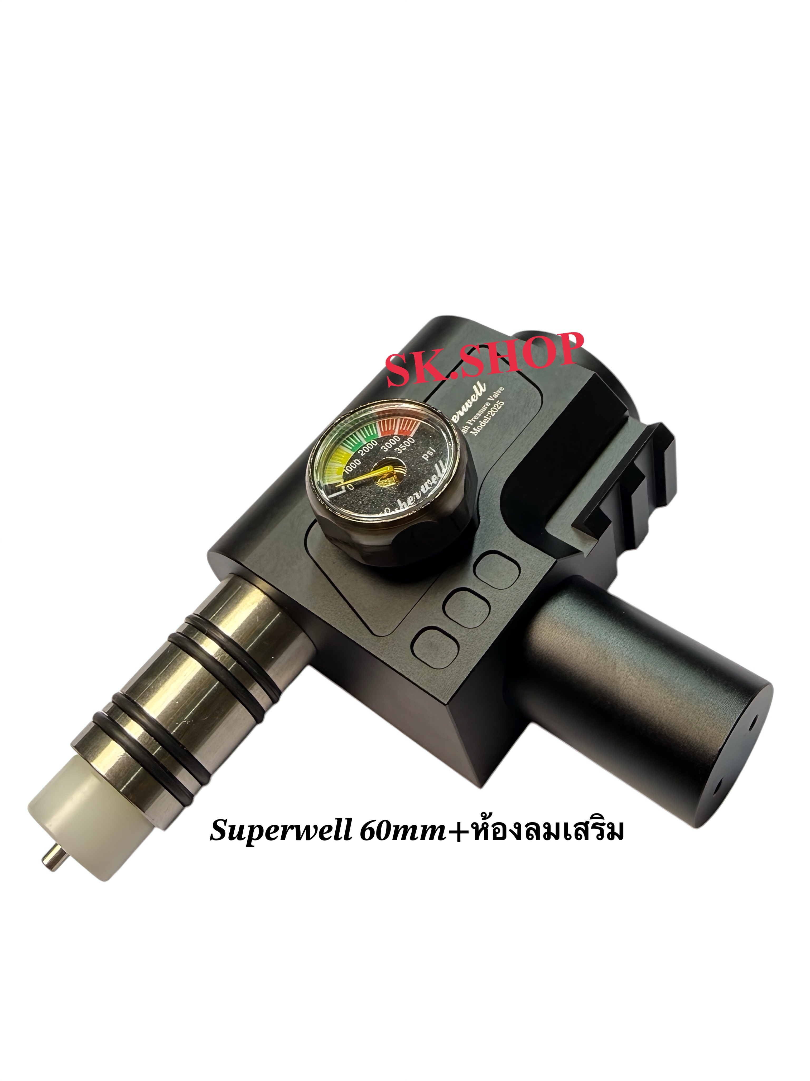 Superwell รุ่นยาว60MM มีห้องลมเสริม ชุดปรับแรงดันดำน้ำ ปรับแรงดันหายใจ ...