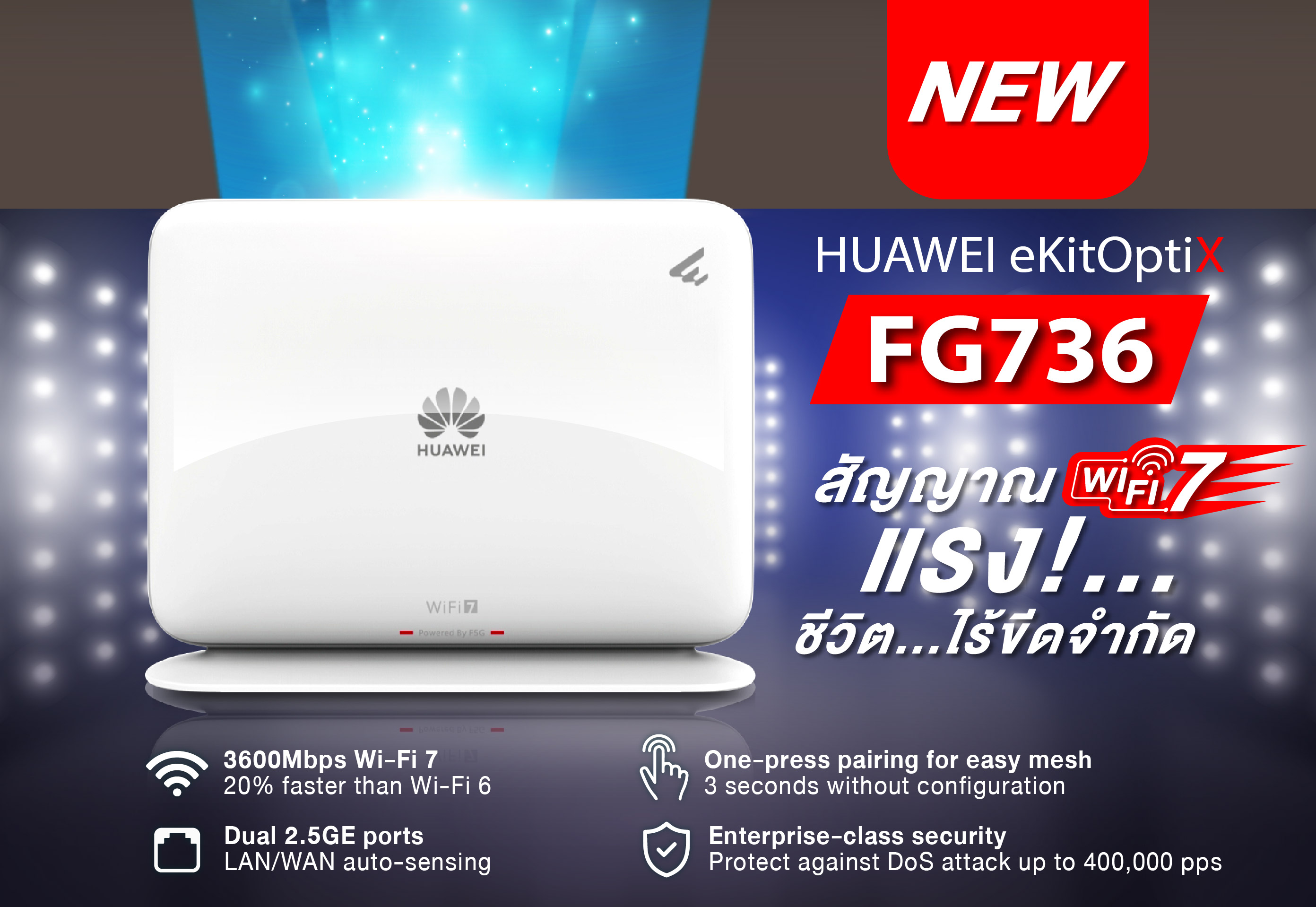 Huawei eKit รุ่น FG630 - AX3000 wireless Dual-Band wifi 6/ รุ่น FG736 ...
