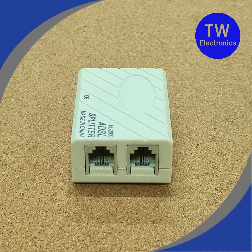 ADSL Splitter กล่องแยกสายโทรศัพท์เข้า1ออก2 ตัวกรองสัญญาณโทรศัพท์กับ ...