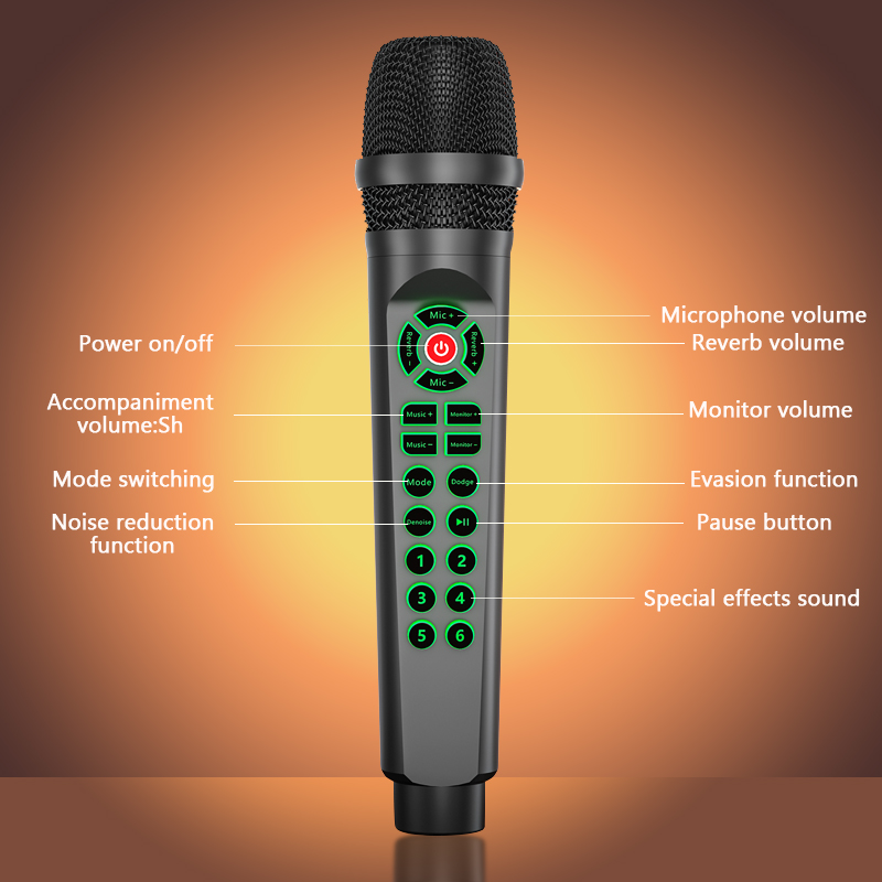 NETPAC Soundcard Karaoke Microphone Plug And Play RGB ใช้ไลฟ์และร้อง ...