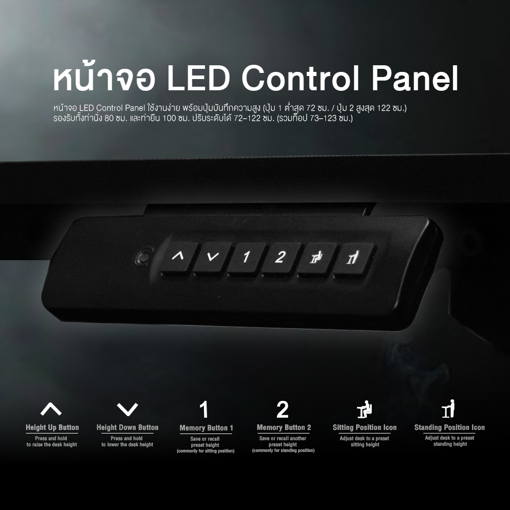 [ของเเท้] Neolution E-Gaming DUO โต๊ะปรับระดับไฟฟ้า Dual Motor Standing ...