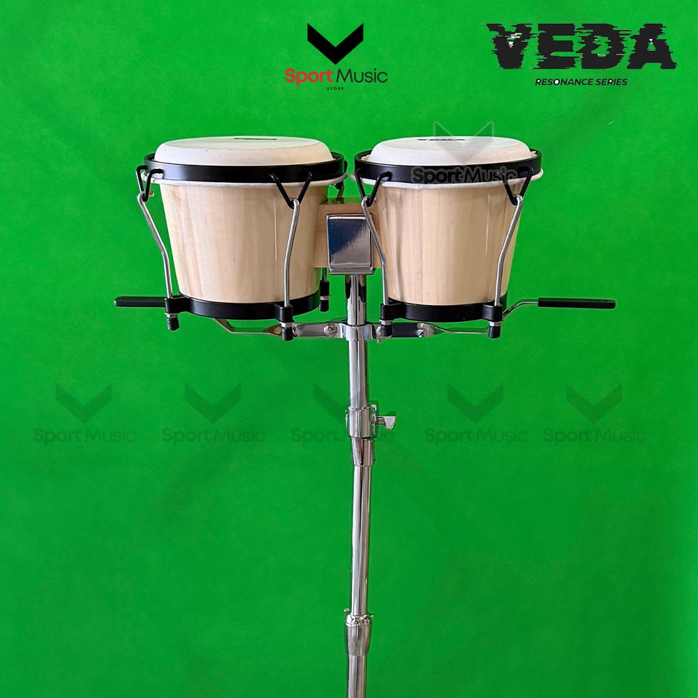 VEDA กลองบองโก้ไม้ พร้อมขาตั้ง Bongo - กลองเชียร์กีฬา | Shopee Thailand