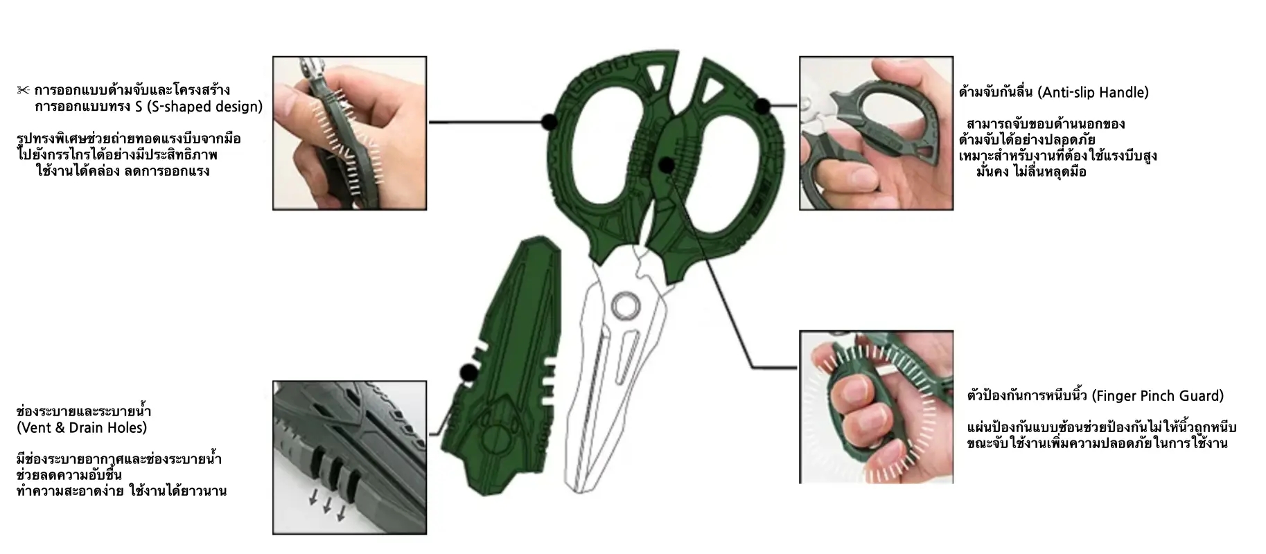 ENGINEER scissors กรรไกรเอนกประสงค์ 4 in 1 รุ่น PH-55 Made in JAPAN ...