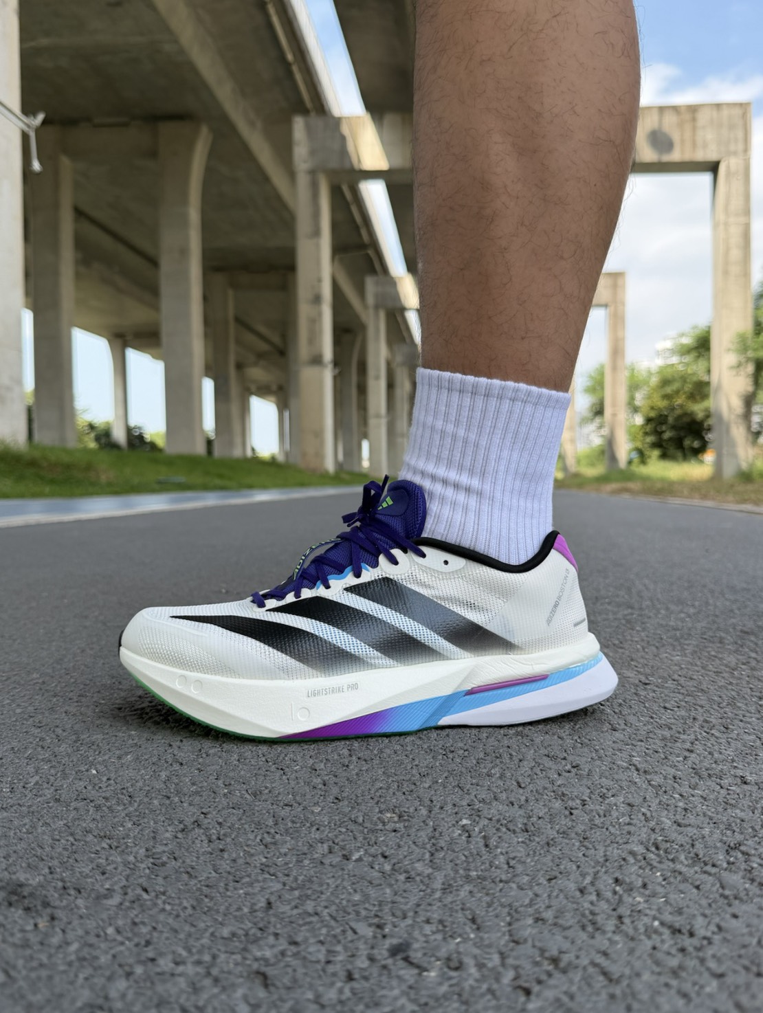 [ PREORDER ] รองเท้าวิ่ง adidas adizero boston 13 สี Core White Core ...