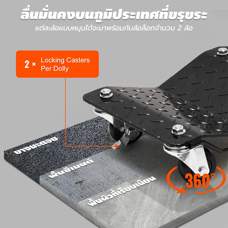 เครื่องย้ายรถ Car moving device เครื่องมือย้ายรถ ล้อสากล 360° รุ่นพร้อม ...