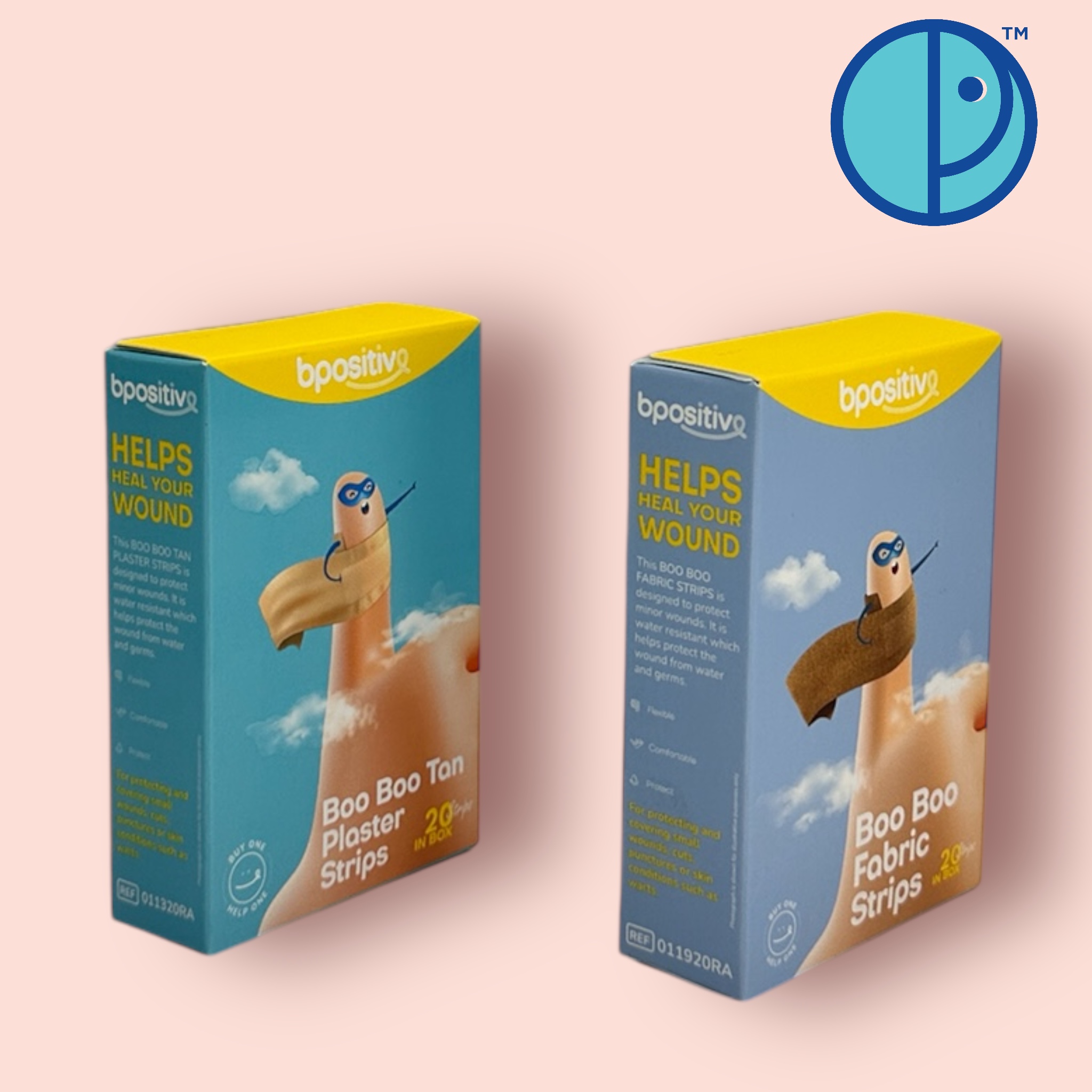 bpositive Boo Boo Fabric , Tan Plaster Strips บีโพซิทีฟ บูบู พลาสเตอร์ ...