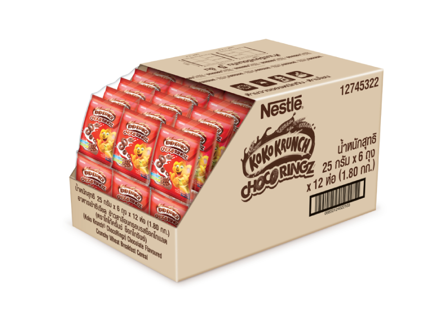 KOKO KRUNCH Choco Ringz 12(6x25g) TH ยกลัง | Shopee Thailand