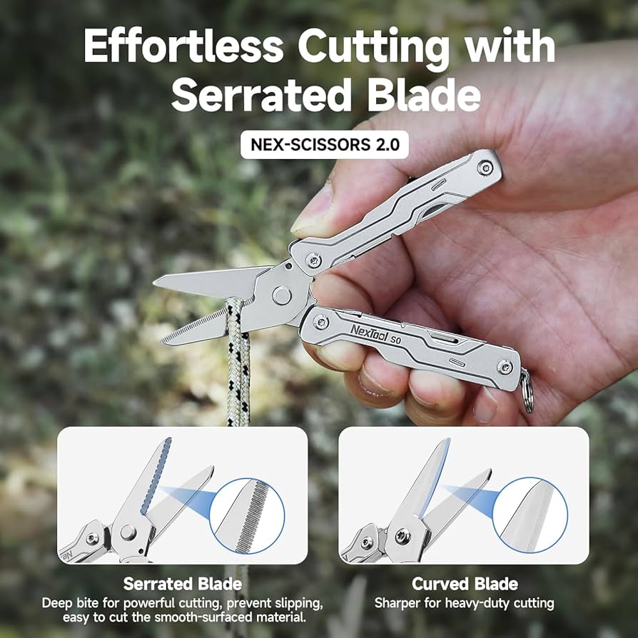 NexTool Micro Sailor Scissors S0 กรรไกรพกพา EDC 8 ฟังก์ชัน ขนาดจิ๋ว ...