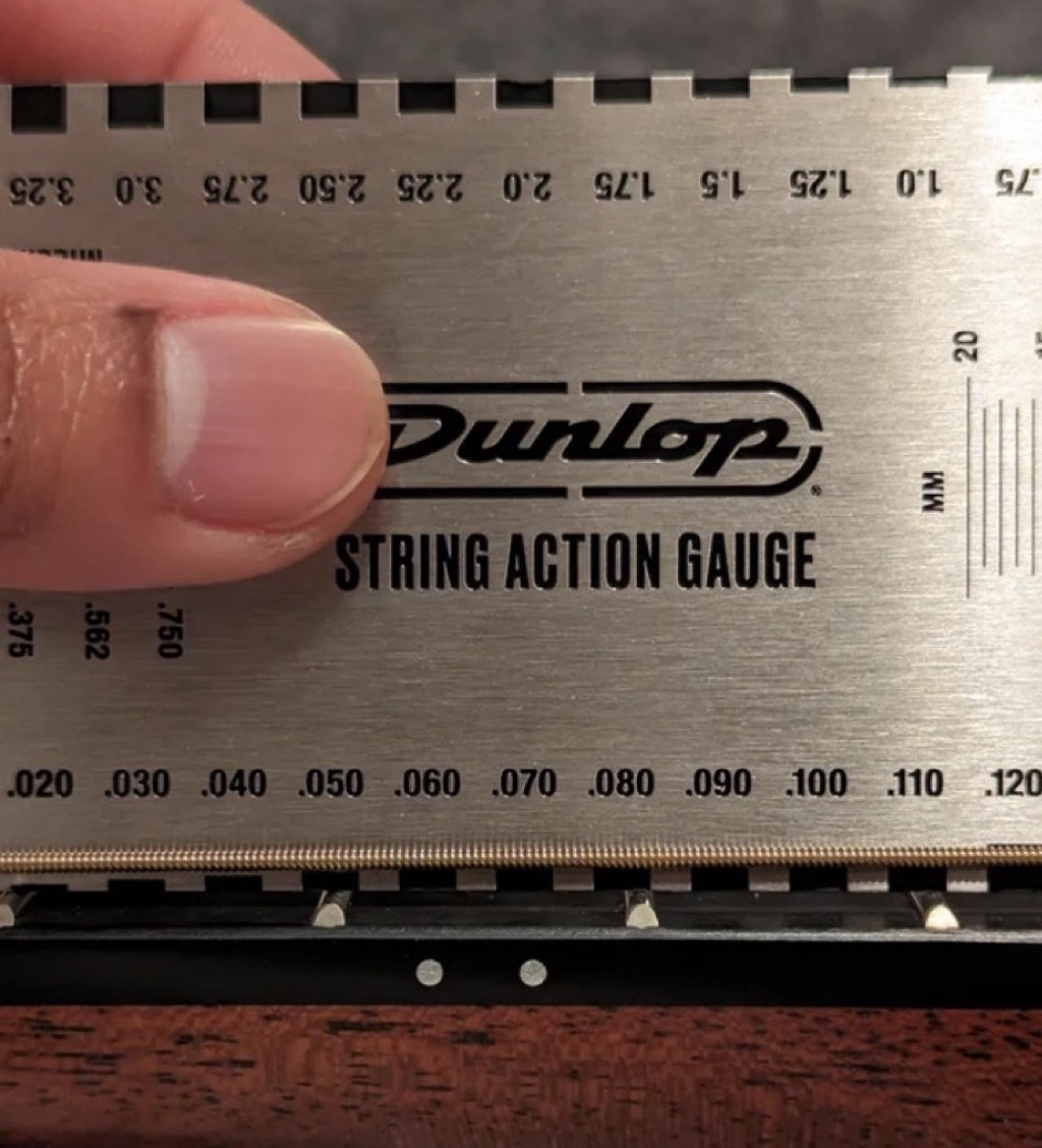 Dunlop String Action Ruler ไม้บรรทัดสแตนเลสแบบหนาเป็น เครื่องมือสำหรับ ...