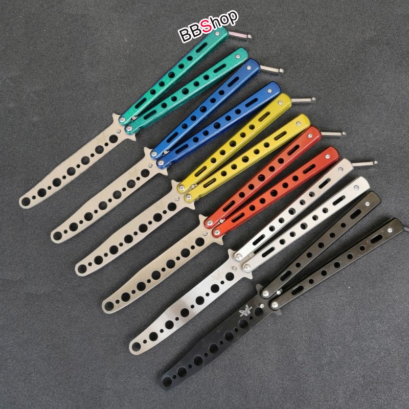 balisong บาลิซอง ฝึกซ้อม ควง ซ้อม แบบผีเสื้อ ไม่คม ดำ เงิน รุ้ง แดง ...