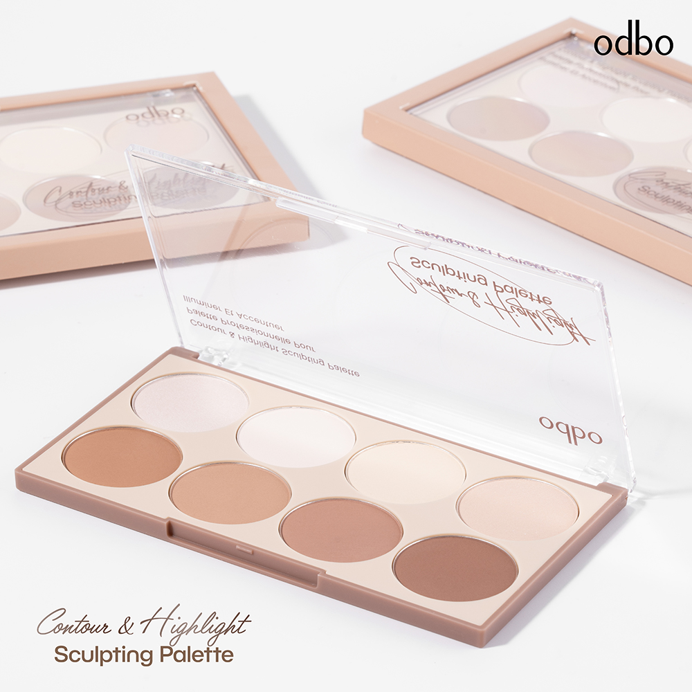 ODBO CONTOUR & HIGHLIGHT SCULPTING PALETTE - OD1335 | Shopee Thailand