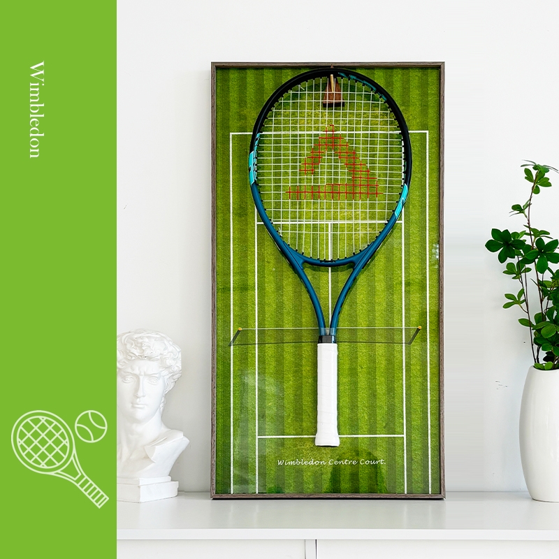 KMAจอแสดงผลไม้เทนนิส Tennis racket Display Frame (ไม่รวมแร็กเกต) ติด ...