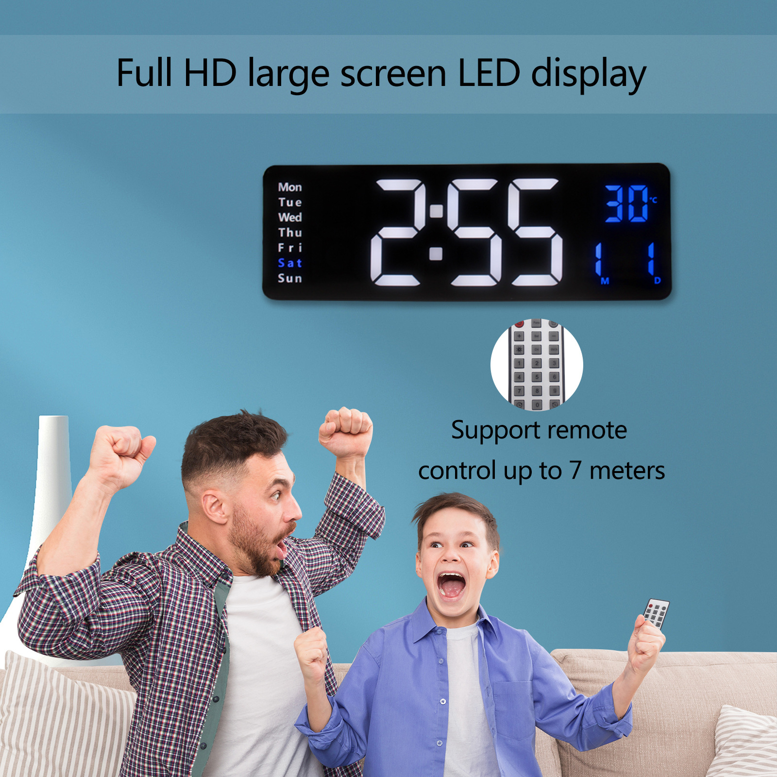 นาฬิกาจับเวลา DS6630/6640 หน้าจอ LED Digital พร้อมรีโมทคอนโทรล จับเวลา ...