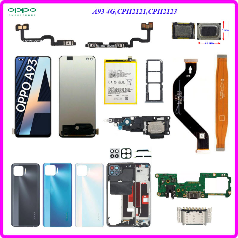 อะไหล่มือถือ Oppo A93 4G,CPH2121,CPH2123,F17 Pro,CPH2119,Reno 4F ...