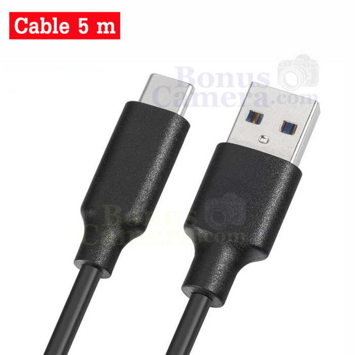 สาย USB ยาว 5m ต่อแคนนอน EOS R,RP,R1,R3,R5,R5 Mk II,R6,R6 Mk II,R6 Mk ...