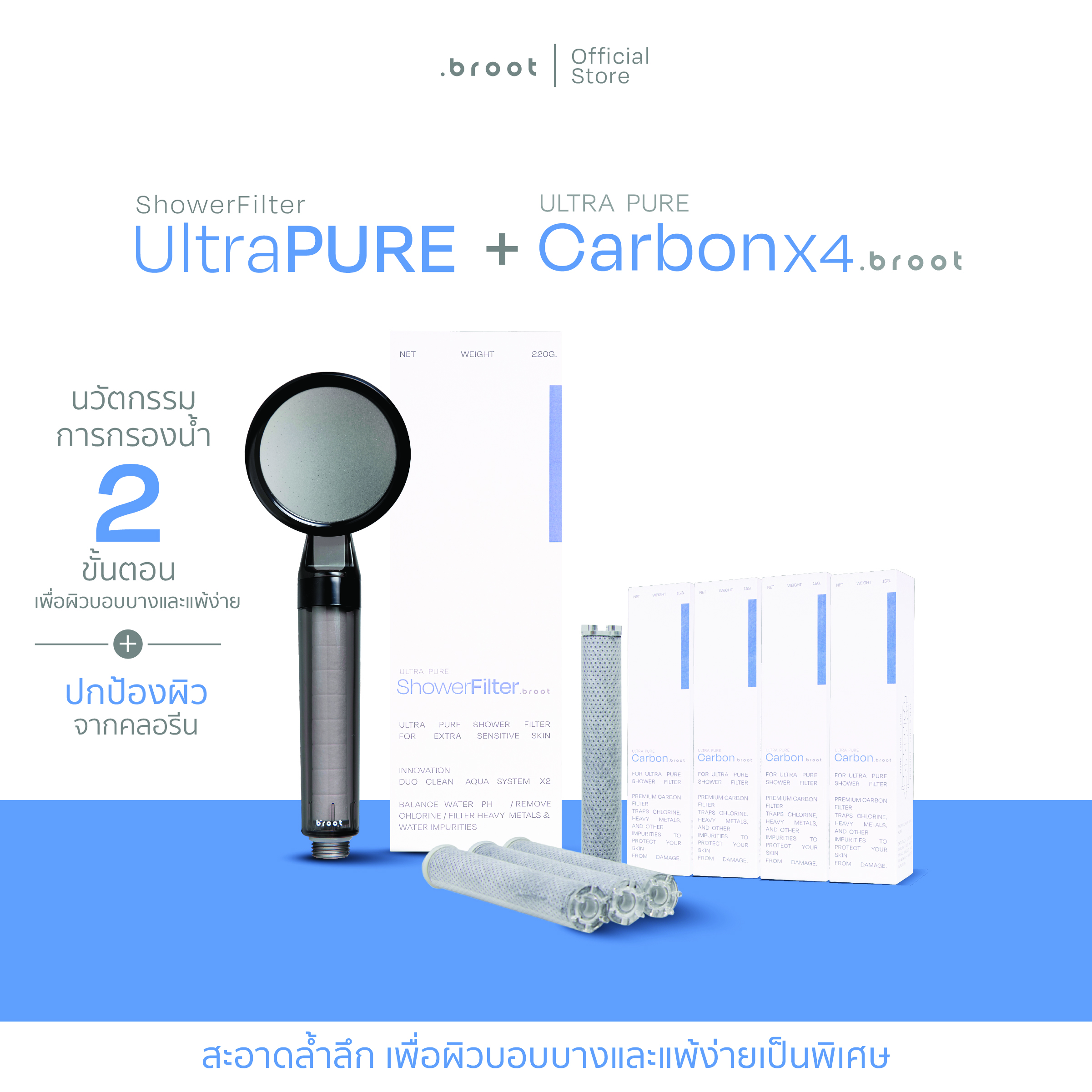 [NEW SET] ULTRA PURE + CARBON MICRO FILTER X4 | Shopee Thailand