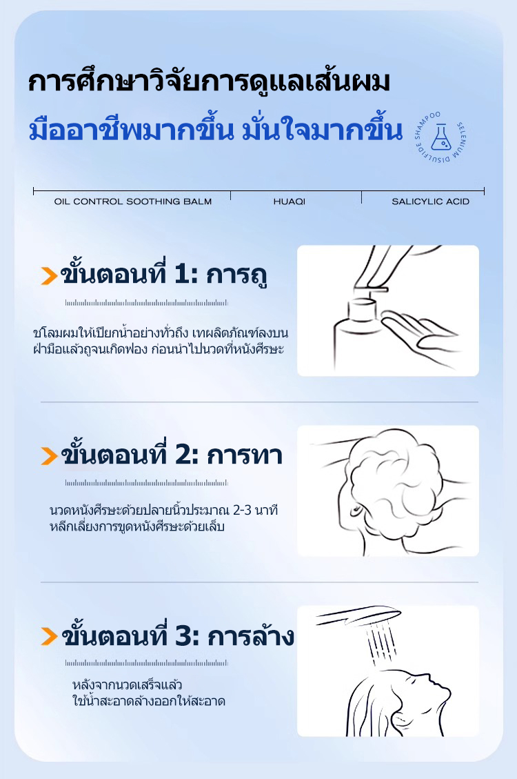 SIMU แชมพูขจัดรังแคที่มีประสิทธิภาพ Refreshing Anti-itch Oil Control ...