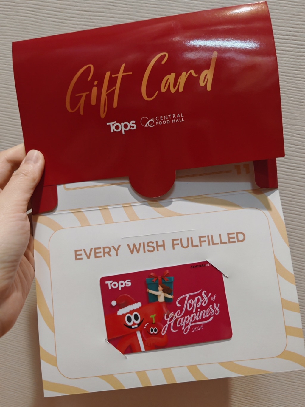บัตรของขวัญ Tops / Tops Gift Card มูลค่า 1,000 บาท | Shopee Thailand