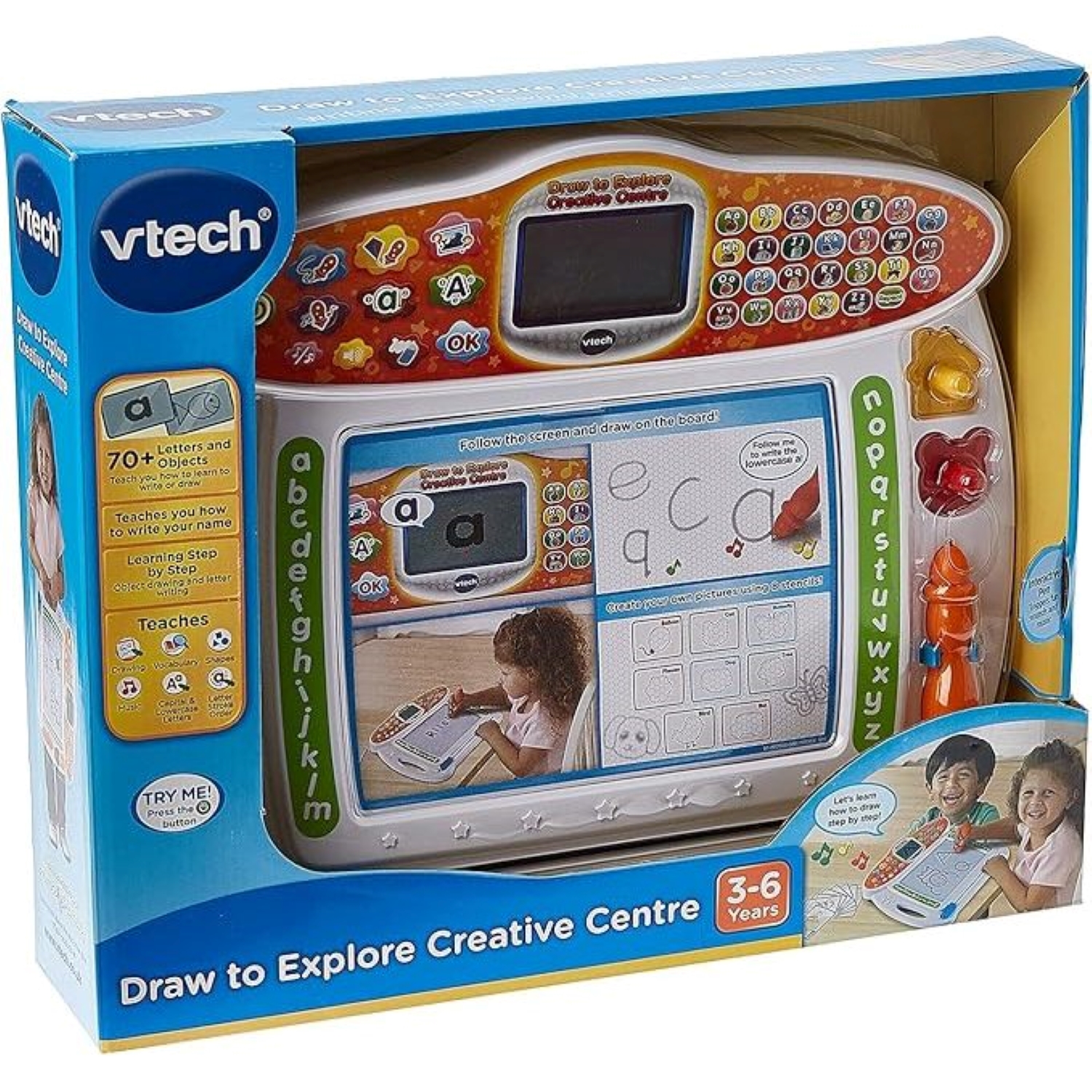 VTech สร้างสรรค์ เขียนและเรียนรู้ การเขียนตัวอักษรและวาดรูปสำหรับเด็ก ...