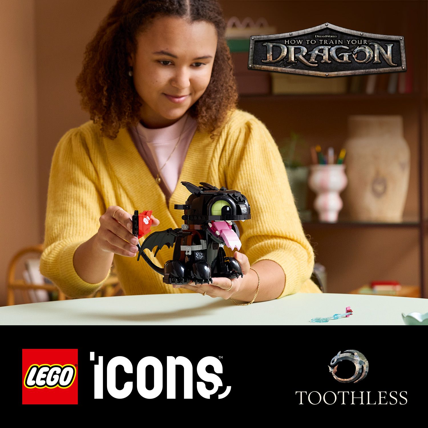 LEGO Icons 10375 How to Train Your Dragon: Toothless (784Pcs ...