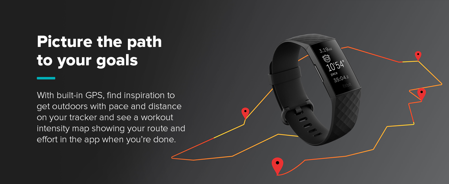 Fitbit Charge 4 Fitness Activity Tracker Built-in GPS Heart Rate แทรคเก ...