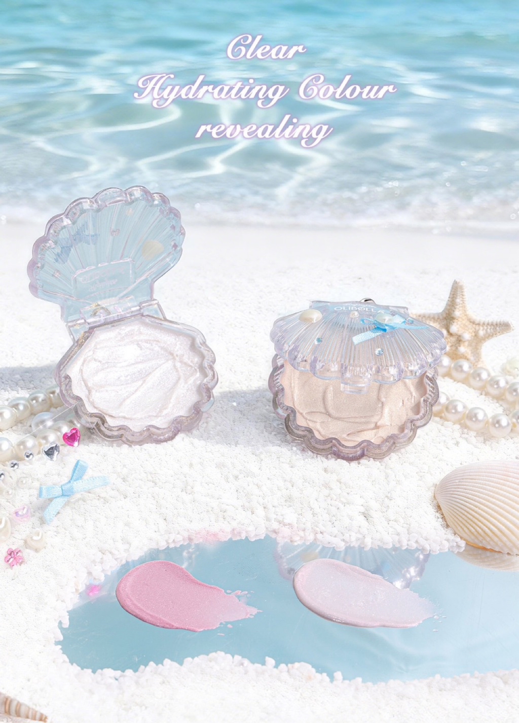 Olibolla Shell Bring Highlighter Balm ไฮไลท์เปลือกหอย พวงกุญแจ DIY S ...