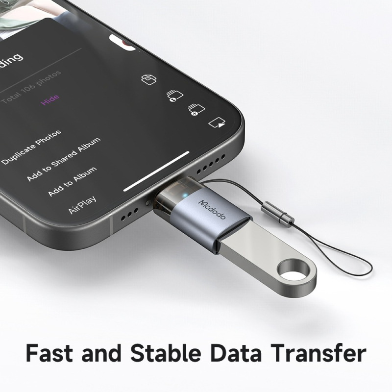 ตัวแปลง MCDODO USB-A to Lightning Transfer Adapter with Indicator ...