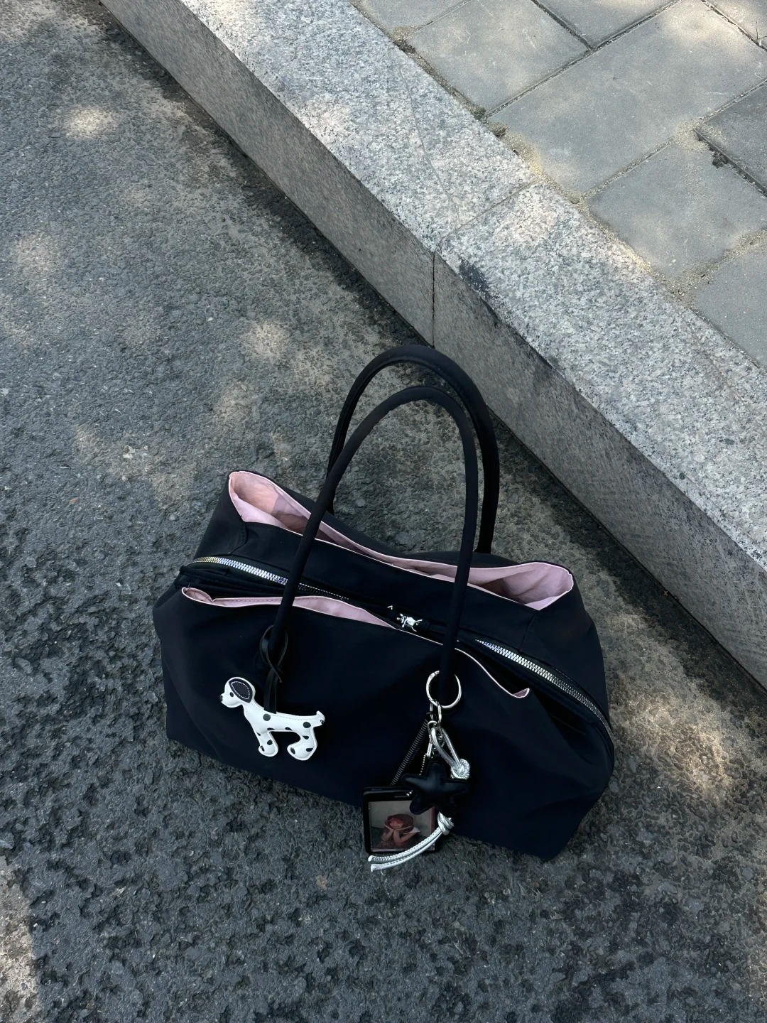 (มิ้น พร้อมส่งจากไทย) Oncyshop กระเป๋าสะพาย กระเป๋าไนลอน 2tone ใส่ ...