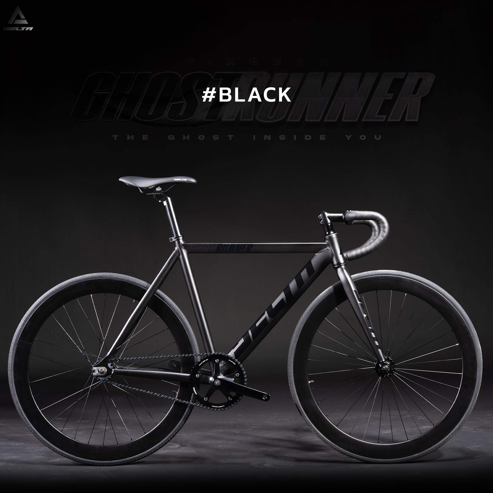 DELTA รุ่น GHOST RUNNER จักรยานฟิกเกียร์วงล้อ 700c อลูมิเนียม ขอบล้อสูง ...