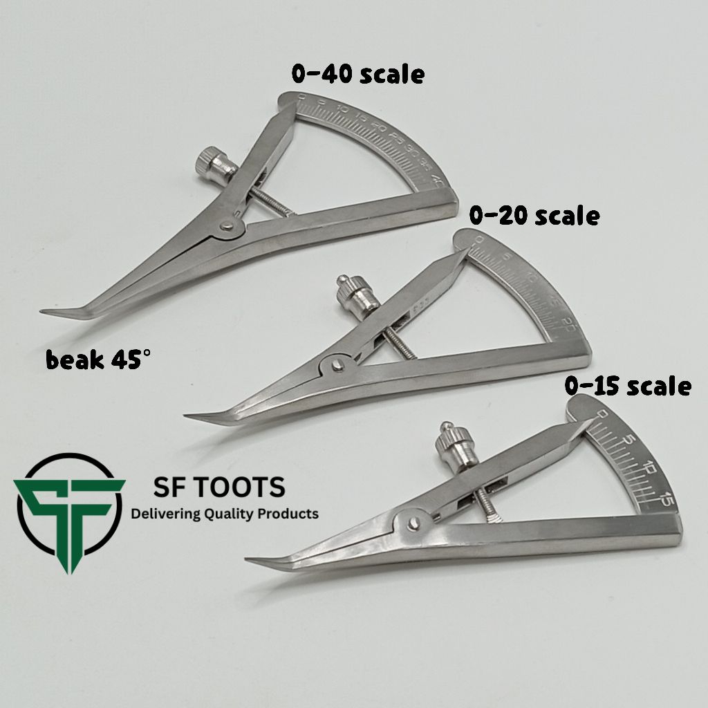 Castroviejo Bone Caliper, beak 45°, 15mm, 20mm, 40mm | Shopee Thailand