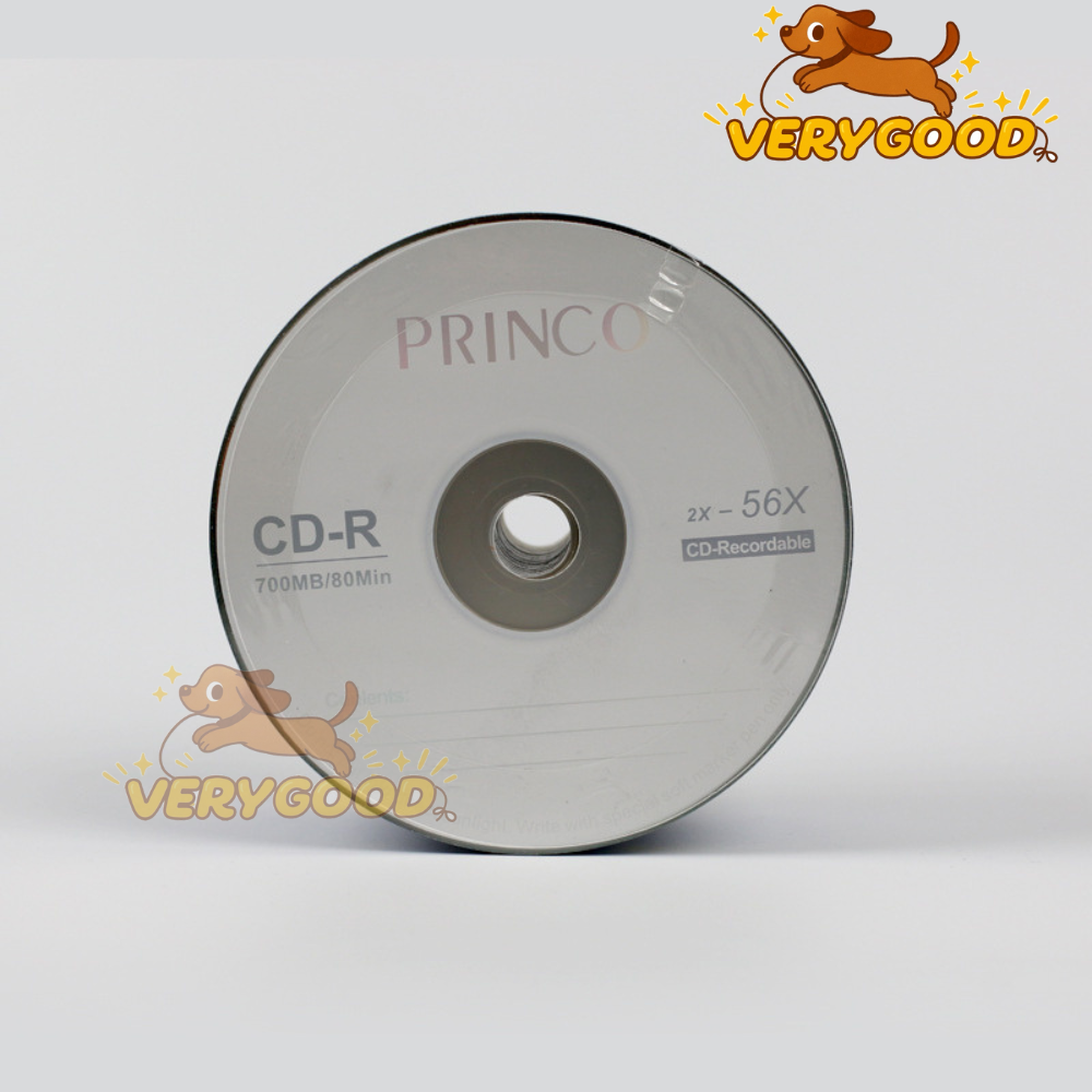 แผ่นซีดีPrinco💿 CD-R ความจุแผ่น 700 Mb / 80 นาที ยี่ห้อ PRINCO ของแท้ ...