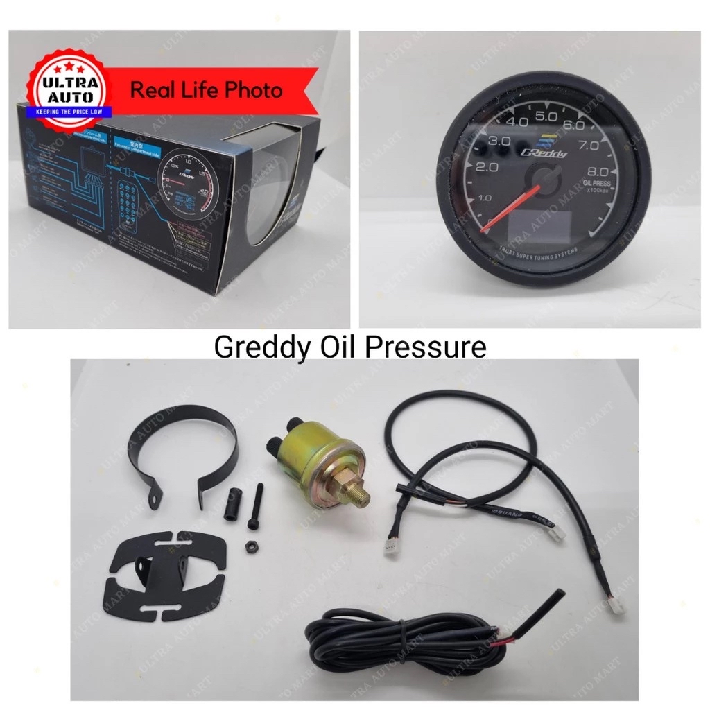 เกจวัด Greddy 2 in 1 สามารถวัด volt ได้ในตัว ตัวหน้าเปลี่ยนสีได้ 34สี ...