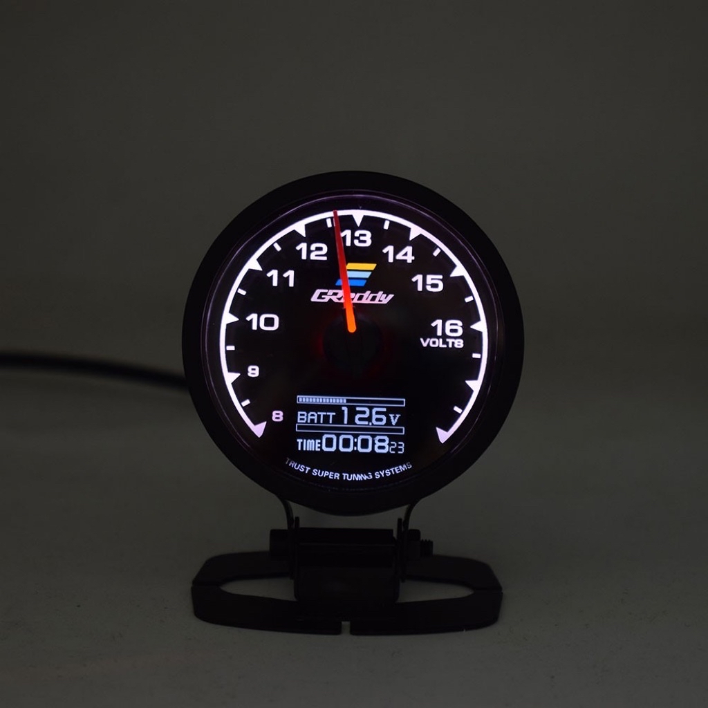 เกจวัด Greddy 2 in 1 สามารถวัด volt ได้ในตัว ตัวหน้าเปลี่ยนสีได้ 34สี ...