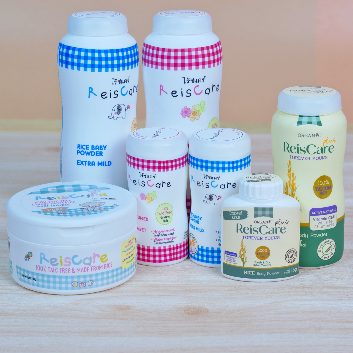 Reis care ไร้ซแคร์ แป้งเด็กไร้ซแคร์ แป้งข้าวจ้าว 40 และ 130 กรัม ...