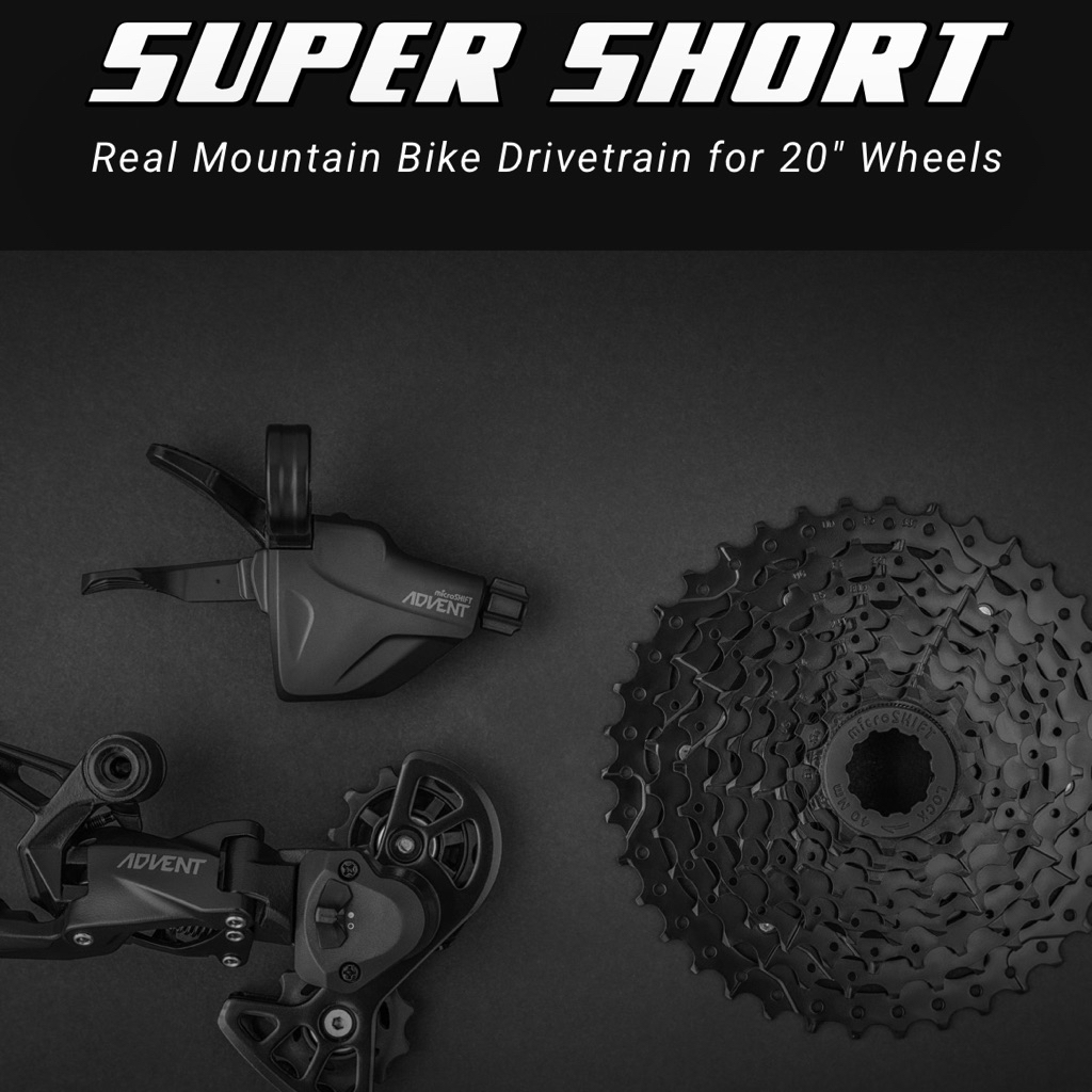 ชุดเกียร์ MICROSHIFT ADVENT 1x9 sp “Super Short“(ชุด 3 ชิ้น) | Shopee ...