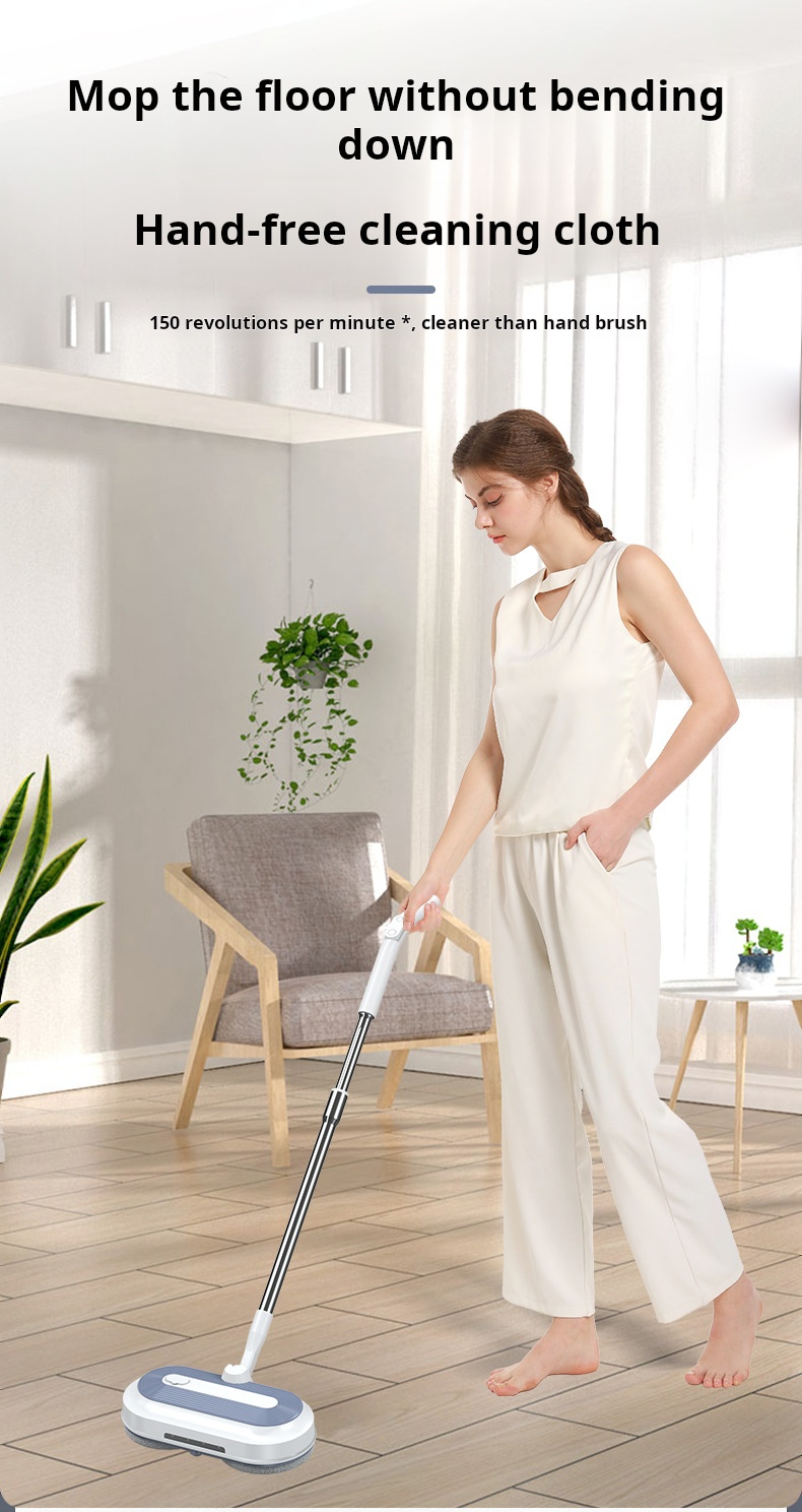 Wireless electric mop and sweeper all-in-one machine, no need for hand ...