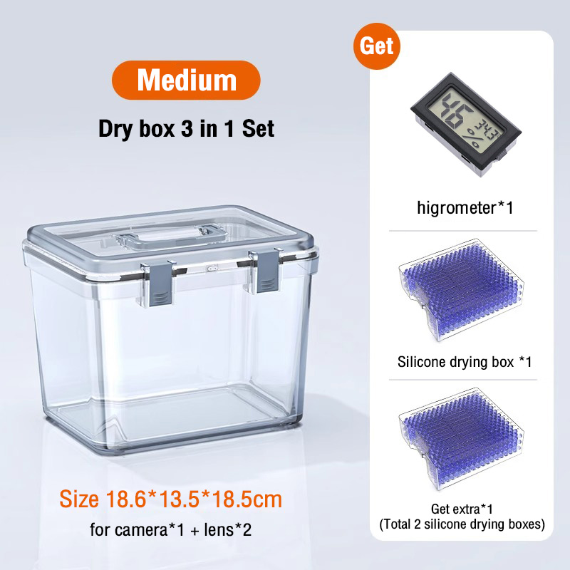 กล่องเก็บกล้อง camera dry box ซีลหนาและป้องกันการชนกันและความชื้น ตู้ ...