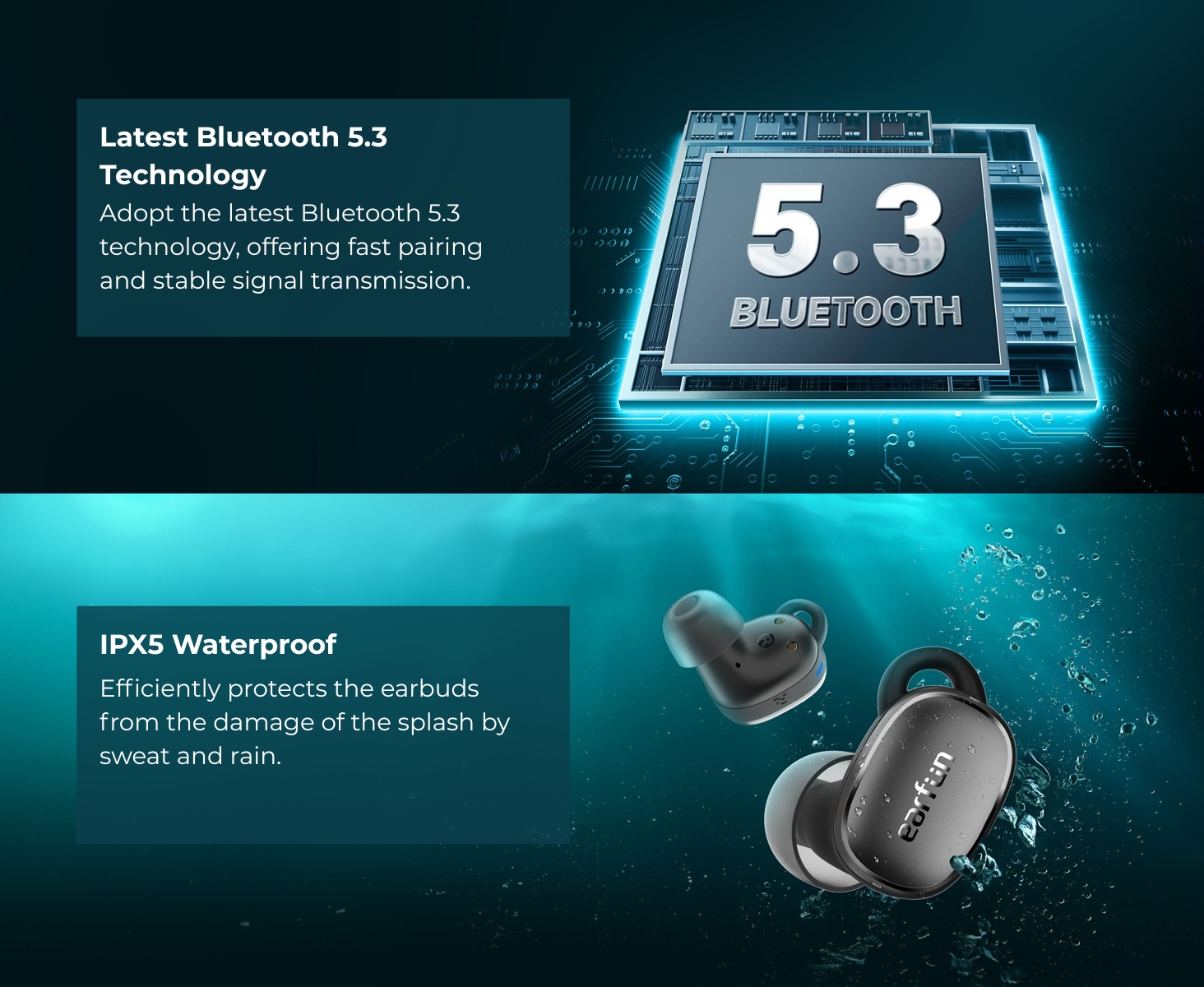 EarFun Free Pro 3 หูฟังไร้สาย หูฟังบลูทูธ ANC 43dB Snapdragon Sound ...