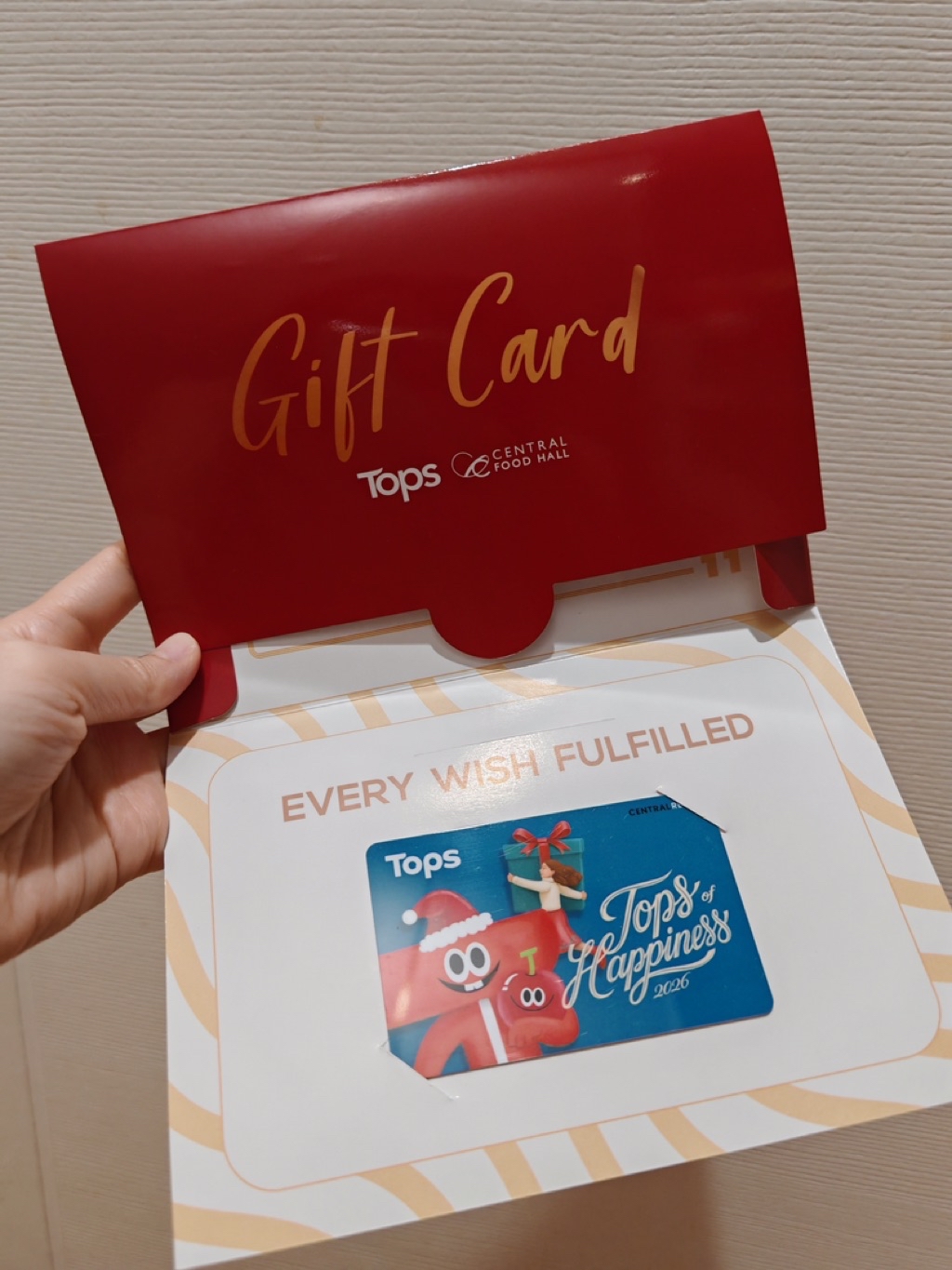 บัตรของขวัญ Tops / Tops Gift Card มูลค่า 1,000 บาท | Shopee Thailand