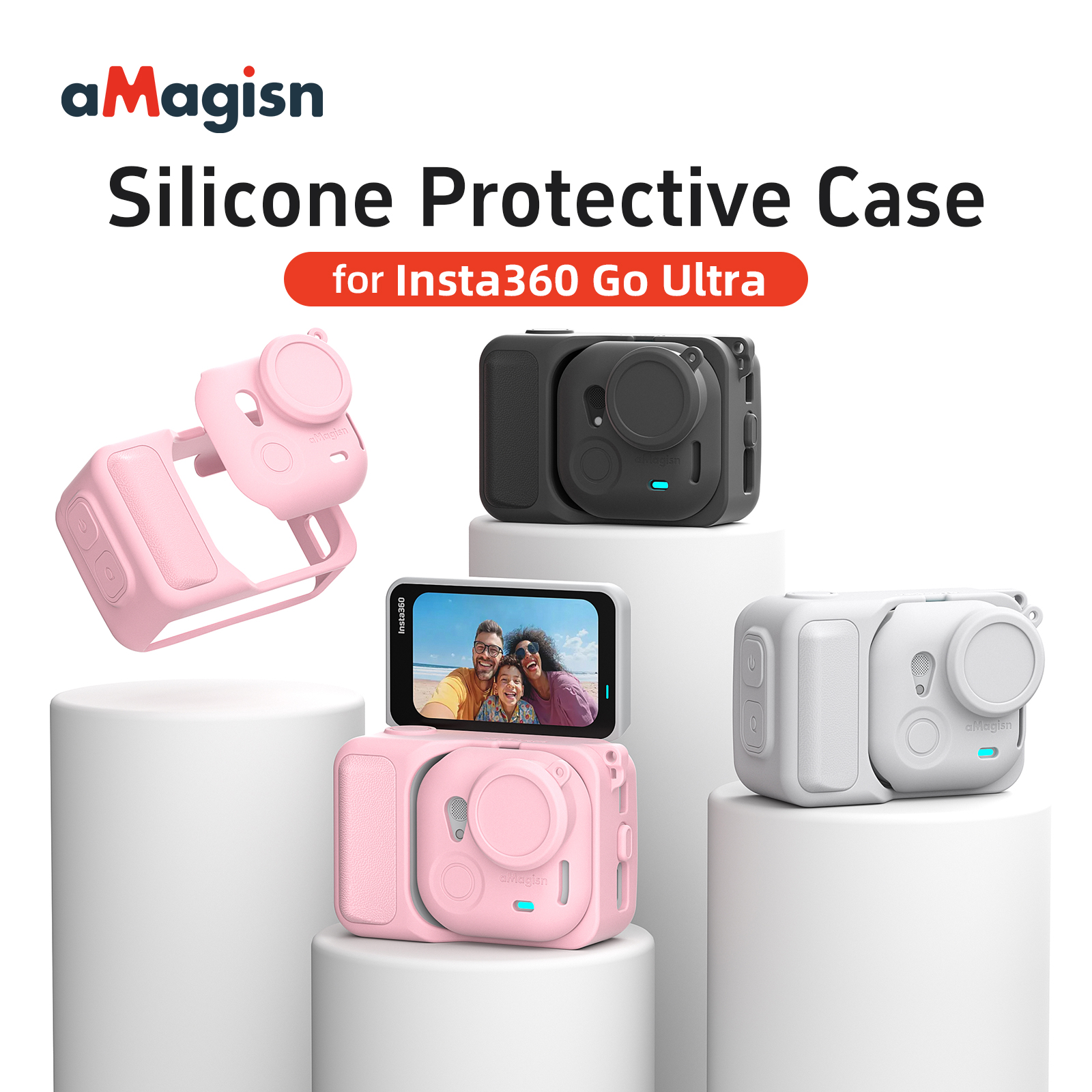 aMagisn GO Ultra silicone case เคสกล้องInsta360 GO Ultra | Shopee Thailand