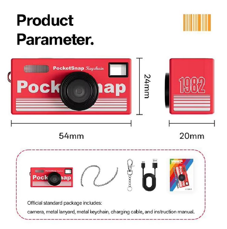 Pocket Snap mini thumb camera 1982 model กล้องจิ๋ว ความละเอียด 1080P ...