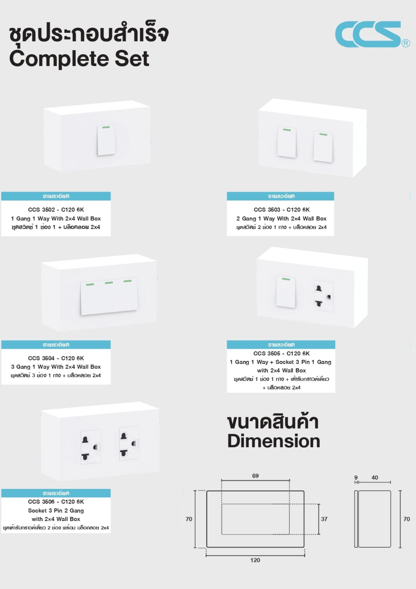 Complete Set ชุดประกอบสำเร็จ พร้อมบล็อกลอย ขนาด 2x4 แบรนด์ CCS | Shopee ...