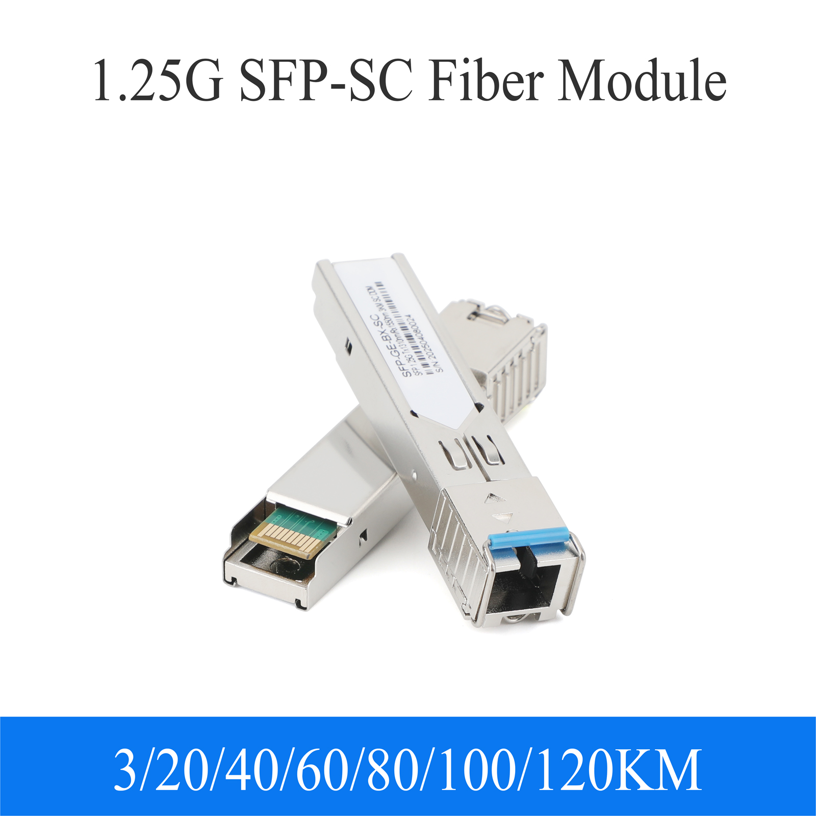 SFP Module 1Pair SC Single Mode 1.25G 1310nm 1550nm A+B สำหรับ Switch ...