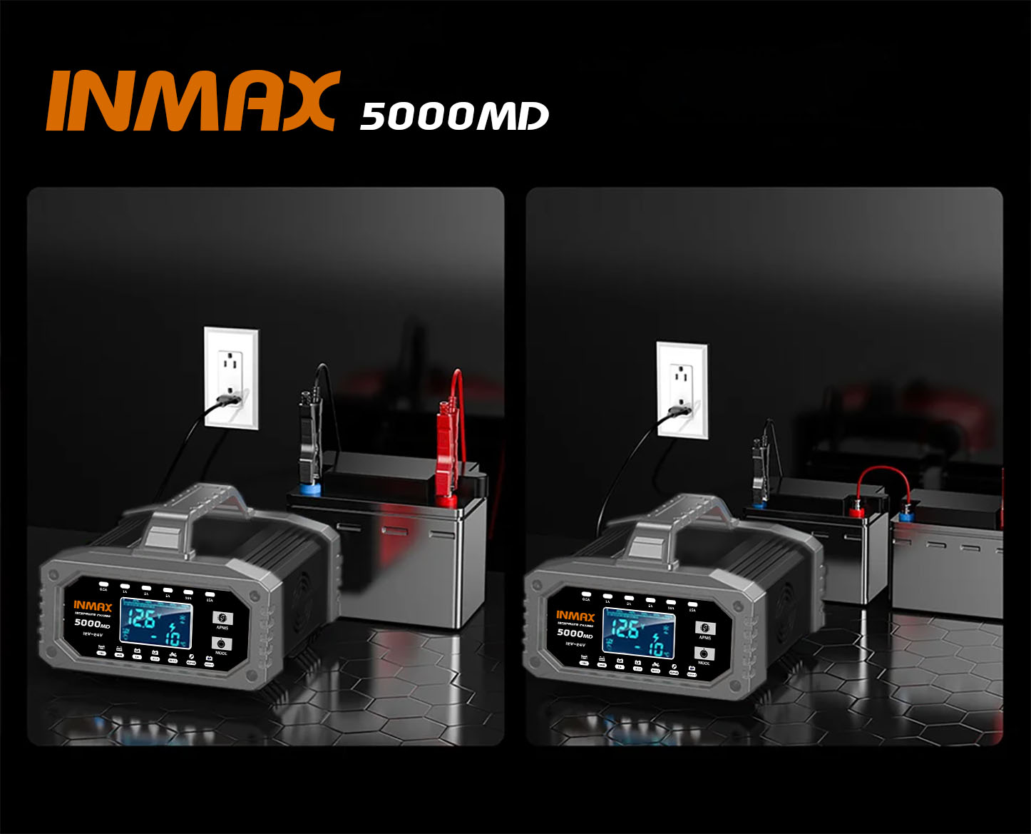 Inmax เครื่องชาร์จ&ฟื้นฟูแบตครบวงจร เครื่องชาร์จแบตเตอรี่รถยนต์ เครื่อง ...